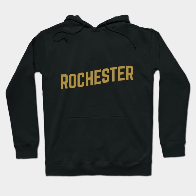 Rochester City Typography Hoodie by calebfaires